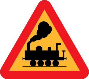 火车路牌剪贴画