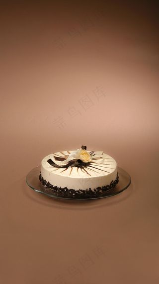 美食白色蛋糕高清摄影图片