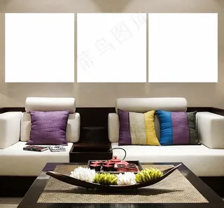 大厅客厅卧室背景墙墙壁壁纸场景样机