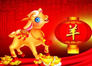 2015羊年海报背景PSD素材