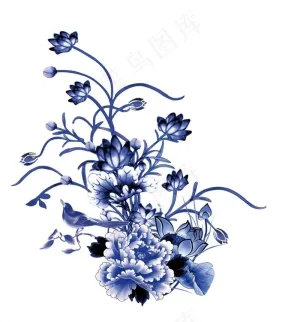 荷花与喜鹊图片