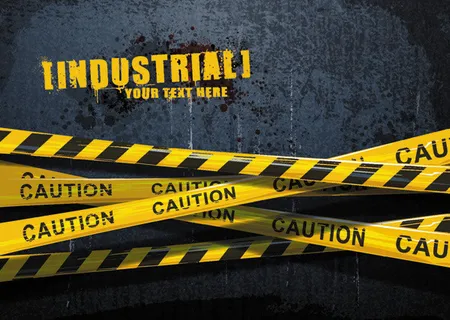 警戒线创意背景矢量图