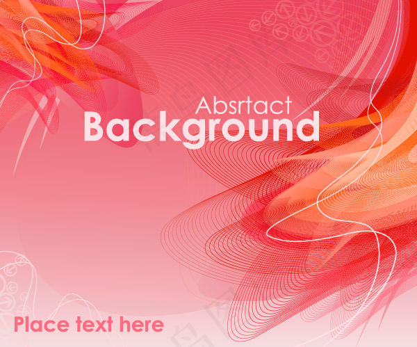 彩色线条背景矢量素材