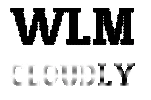WLM阴天的字体