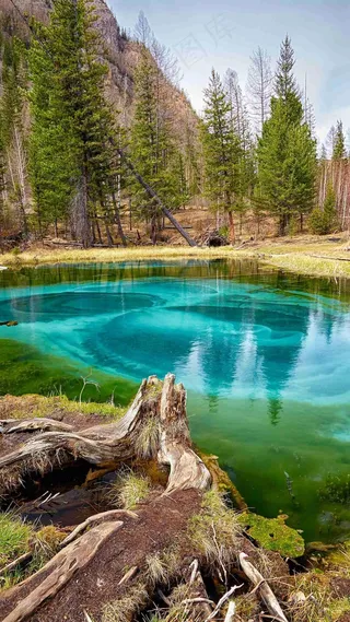 小水塘高清摄影图片