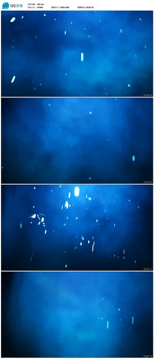 蓝色星空粒子视频素材
