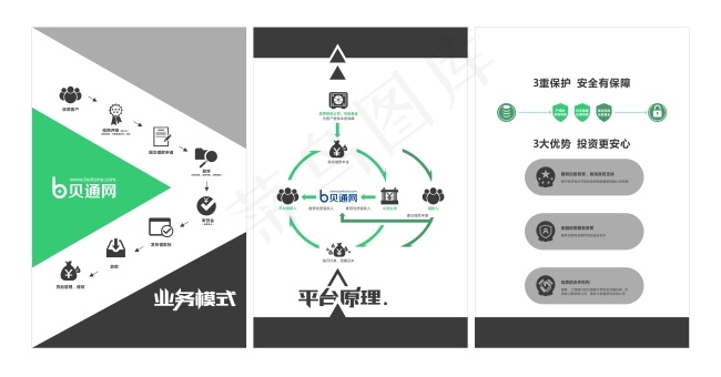 p2p展板cdr矢量模版下载