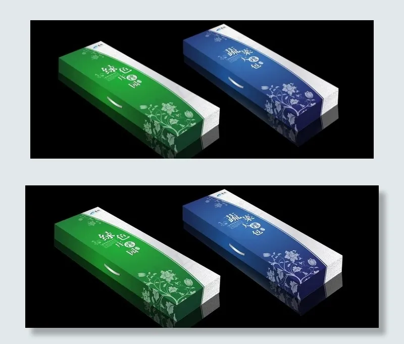 礼盒包装图片cdr矢量模版下载