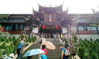 都江堰景区二王庙图片