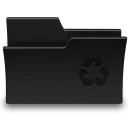 黑色皮革文件夹图标