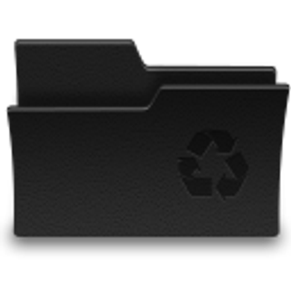 黑色皮革文件夹图标