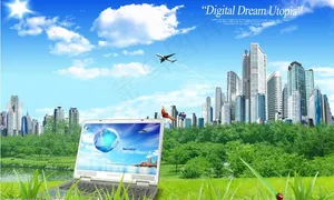 美丽风景psd分层素材图片