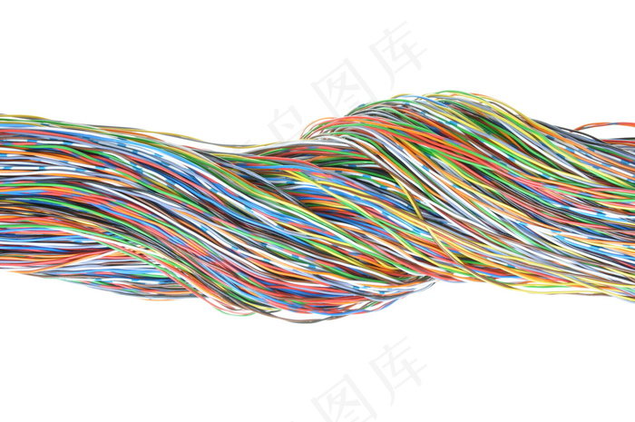 彩色电线摄影