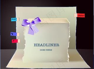 立体标签卡片矢量素材三