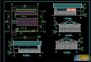 某园林景观公共厕所cad方案设计共4例