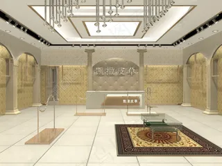 凯撒皮草欧式模型效果图