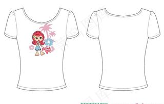 服装 设计 印花 可爱 女孩 t恤...