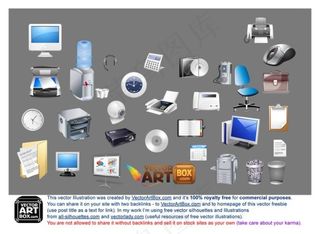 生活用品矢量图