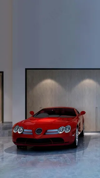红色跑车高清摄影图片