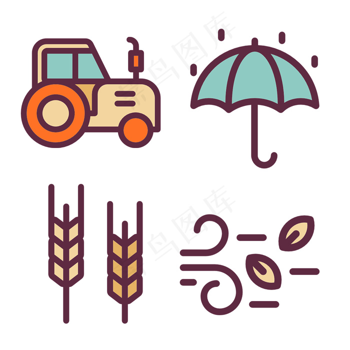 线性手绘icon图标