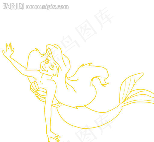 矢量美人鱼图片