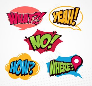 漫画对话框喜剧效果