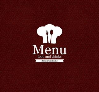 欧式花纹菜单封面设计图片