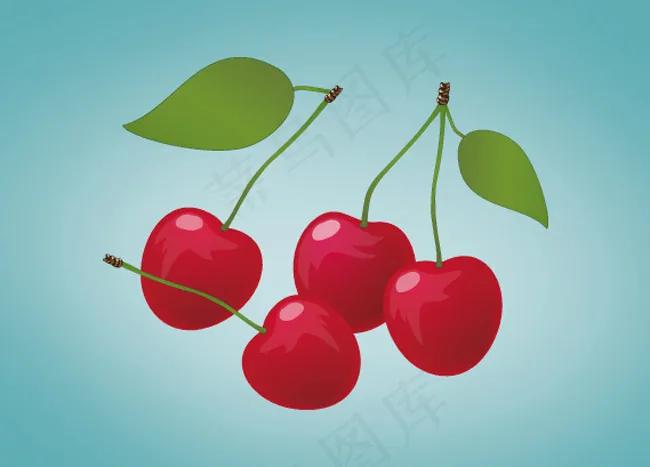 樱桃eps,ai矢量模版下载
