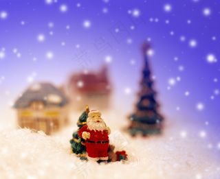 圣诞闪亮背景图片素材
