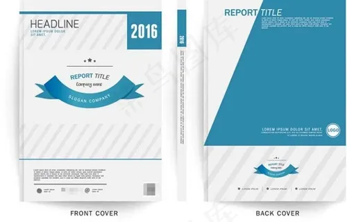 2016企业宣传册封面矢量素材