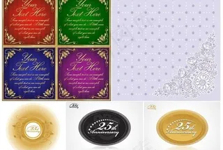 5个模型周年模式EPS矢量素材