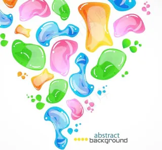 七彩液体水珠水滴图片