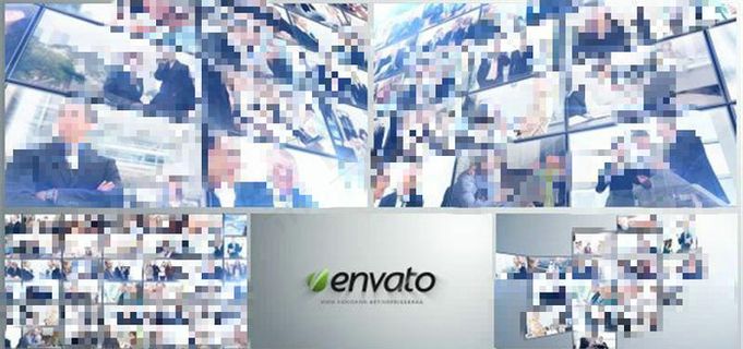 多图展示Logo标志演绎AE模板