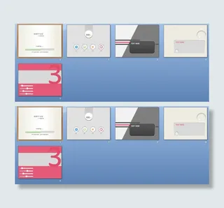 仿UI设计PPT模板下载