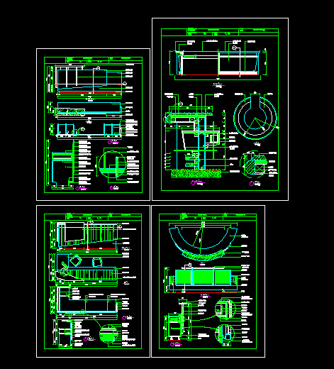 接待台施工图cad图纸