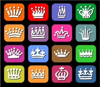 可爱皇冠矢量素材