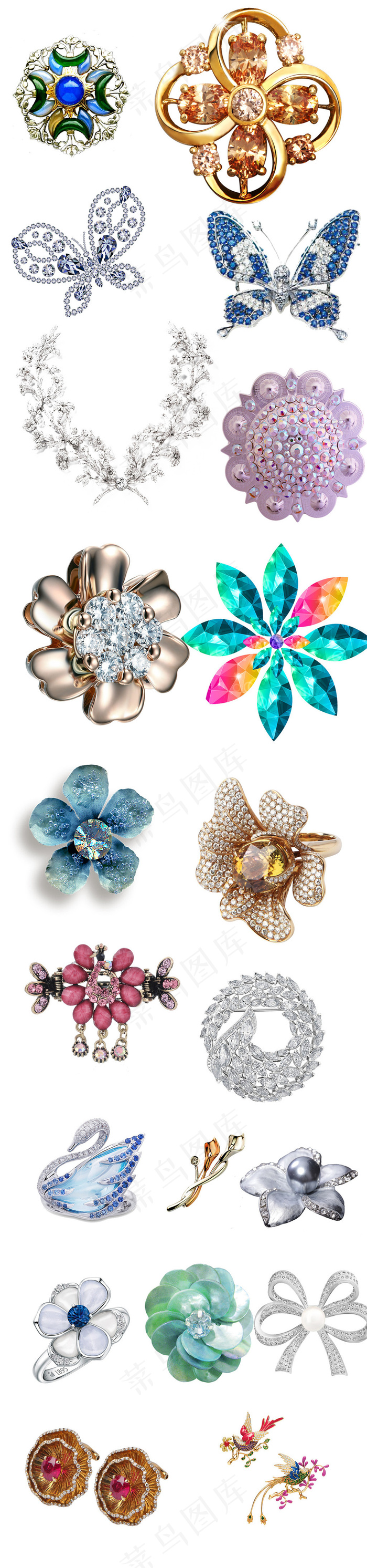 珠宝新中式唯美水彩手绘玉兰花