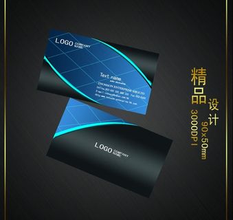 简约高档名片图片