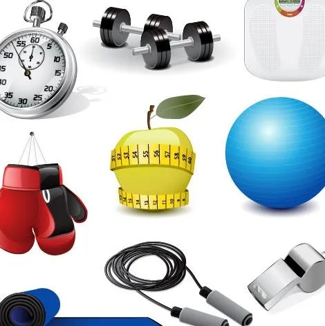 运动器材矢量素材二