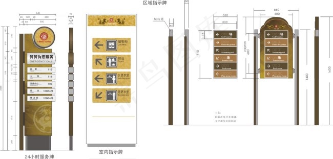 标志牌方向cdr矢量素材cdr矢量模版下载