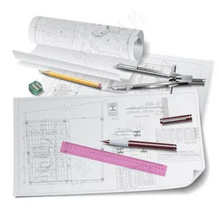 创意建筑绘图设计横幅模板矢量素材-...