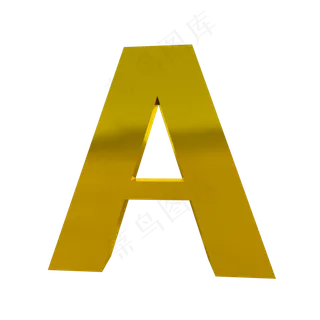 3D字体A图片