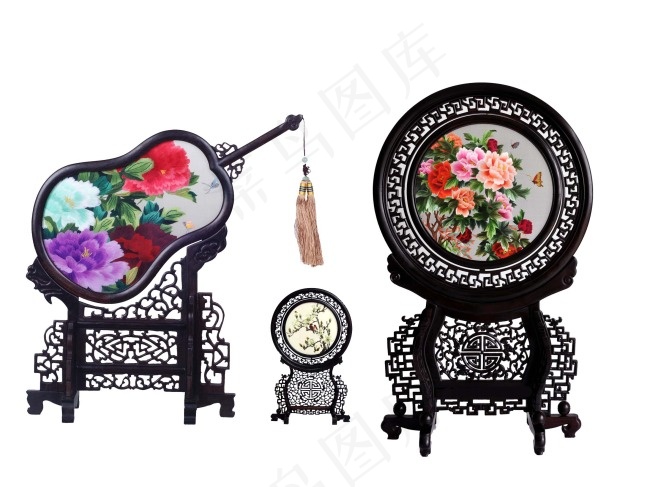 中国刺绣苏绣艺术PSD图片素