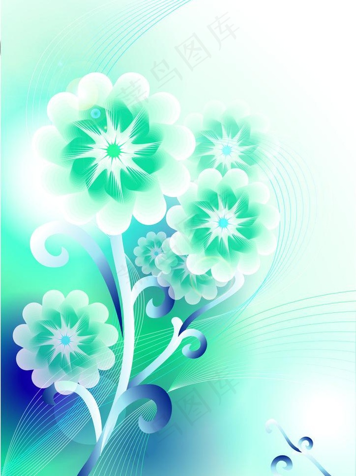 蓝色的花图片