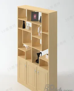 3D博古架模型 3D博古架模型