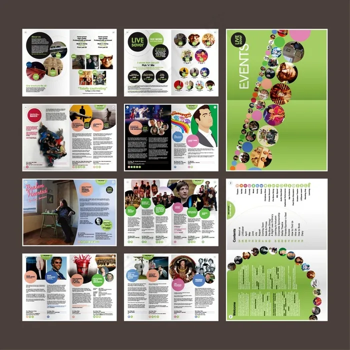 杂志内页画册ai矢量模版下载