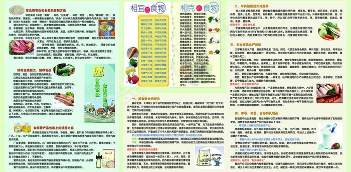 食品安全宣传单页图片(9071X4961(DPI:72))psd模版下载