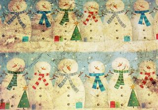 圣诞雪人墙纸图片