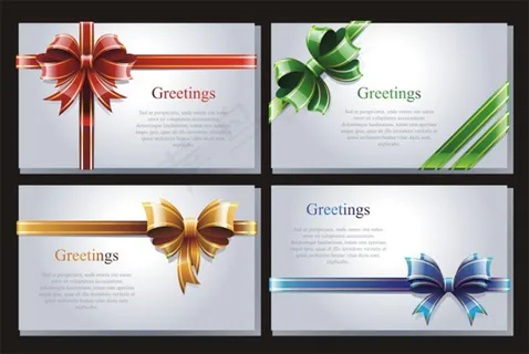 矢量丝带蝴蝶结背景 矢量丝带蝴蝶结背景