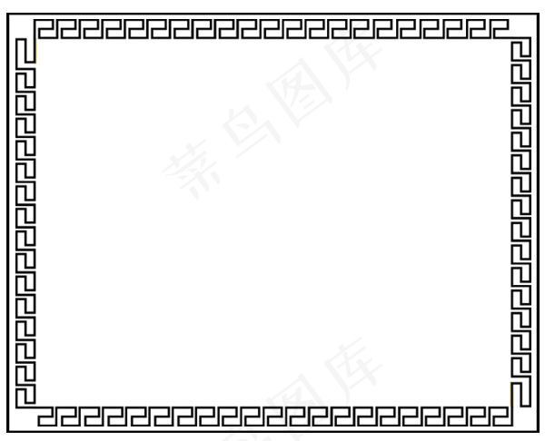 黑色边框psd模版下载